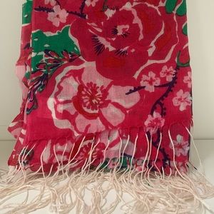 Lilly Pulitzer Silk and Cashmere Scarf